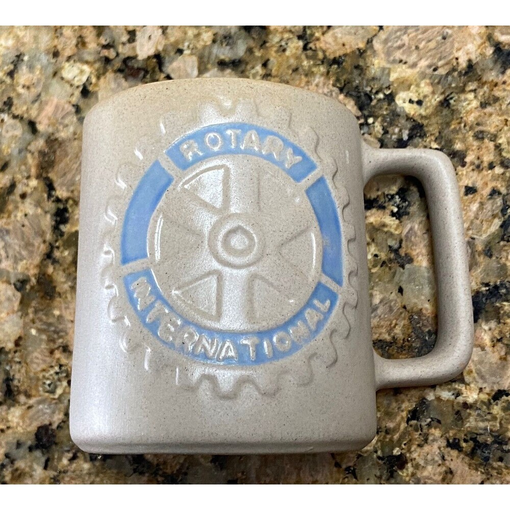 Nice Vintage ROTARY CLUB Pigeon Forge Pottery TN Coffee Mug RARE